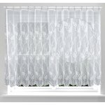 Forbyt Tylová záclona DITA 926069, vyšívané větvičky, bílá výška 150cm ( v metráži) – Zboží Mobilmania