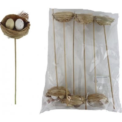 Zápich hnízdo s vajíčky, 6 ks X6927 – Sleviste.cz