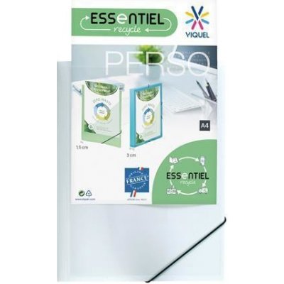 Viquel Standard PP A4 Desky s gumičkou bílé s průhlednou přední kapsou 15 mm – Zboží Živě