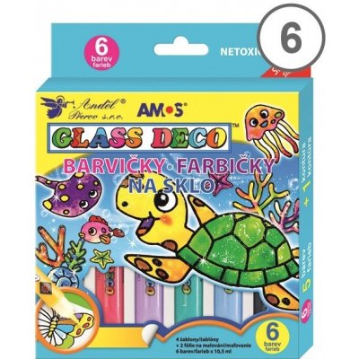 Barvy na sklo slupovací sada + předlohy – Zboží Dáma