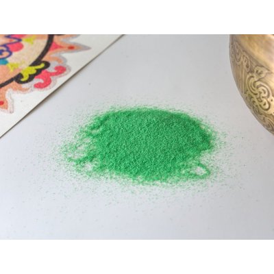 Radost v písku Barevný písek SVĚTLE ZELENÁ 40 g – Zboží Dáma