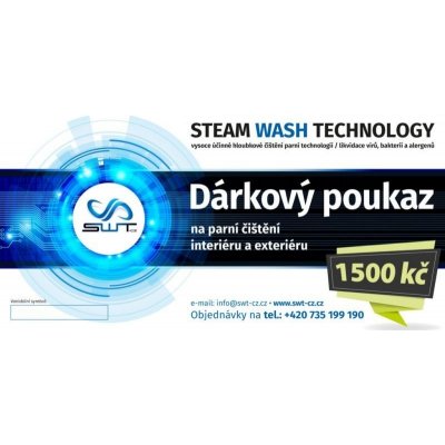 Dárkový poukaz na parní mytí a čištění auta 1500 Kč – Zbozi.Blesk.cz