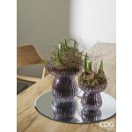 Jarní skleněná váza Bifold 1ks, 15,5x15 cm - Modrá – Zboží Dáma