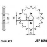 JT Sprockets JTF 1550-13 – Hledejceny.cz