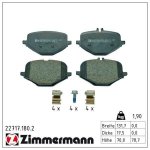 Sada brzdových destiček, kotoučová brzda ZIMMERMANN 22717.180.2