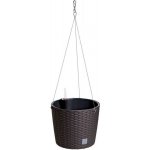 Prosperplast Květináč závěsný RATO ROUND W s vkladem hnědá 26 – Zboží Dáma