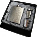 placatka Dárková sada Nerezová + 2x panák Vzor: Jack Daniel's – Zboží Dáma