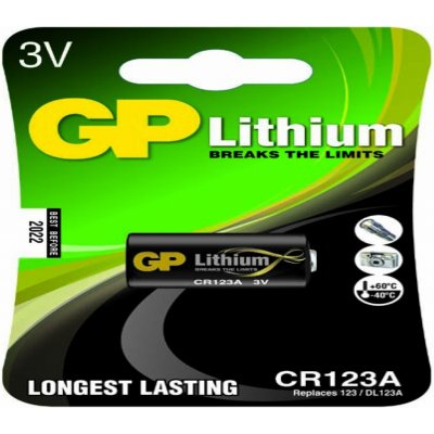 GP Lithium CR123A 1ks 1022000111