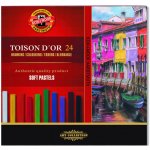 Koh-i-noor křídy (pastely) prašné umělcké 7x7 Toison D´or souprava 24 ks – Zboží Dáma