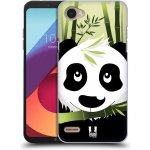 HEAD CASE plastový obal na mobil LG Q6 / Q6 PLUS vzor kreslená panda zelená (Pouzdro plastové HEAD CASE na mobil LG Q6 / Q6 PLUS vzor kreslená panda zelená) – Zboží Živě