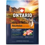 Ontario Mini & Medium Weight Control Turkey & Brown Rice 6,5 kg – Hledejceny.cz