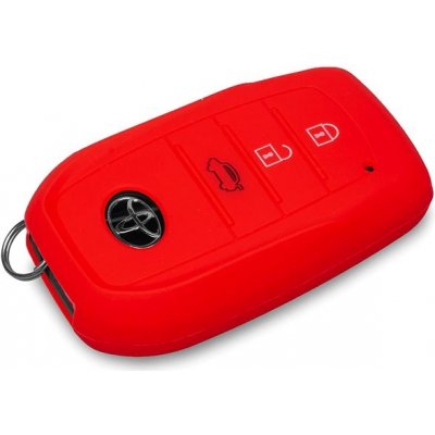 Klíčenka Ochranné silikonové pouzdro na klíč pro Toyota červená