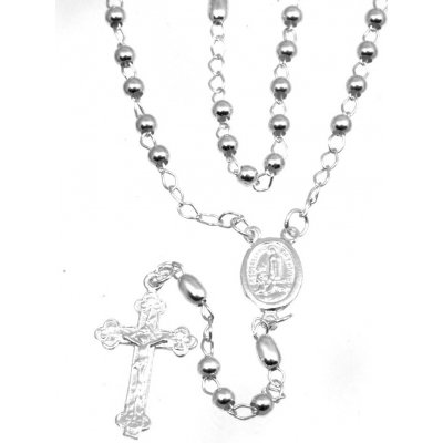 Šperky-NM Stříbrný růženec s křížem 121