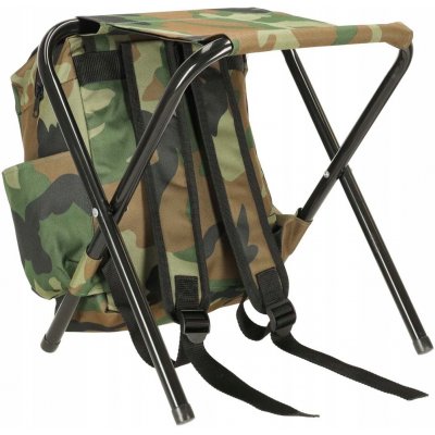 KIK KX3953 Rybářské křeslo bez opěradla moro – Zboží Mobilmania