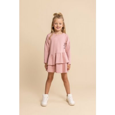 Růžové dívčí volánové šaty Sweet Dream MashMnie – Zboží Dáma