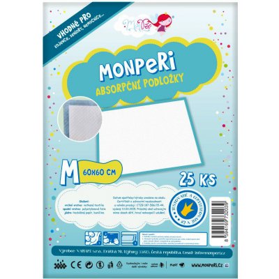 MonPeri SuperDry absorpční podložky M 25ks 60x60 – Zboží Dáma