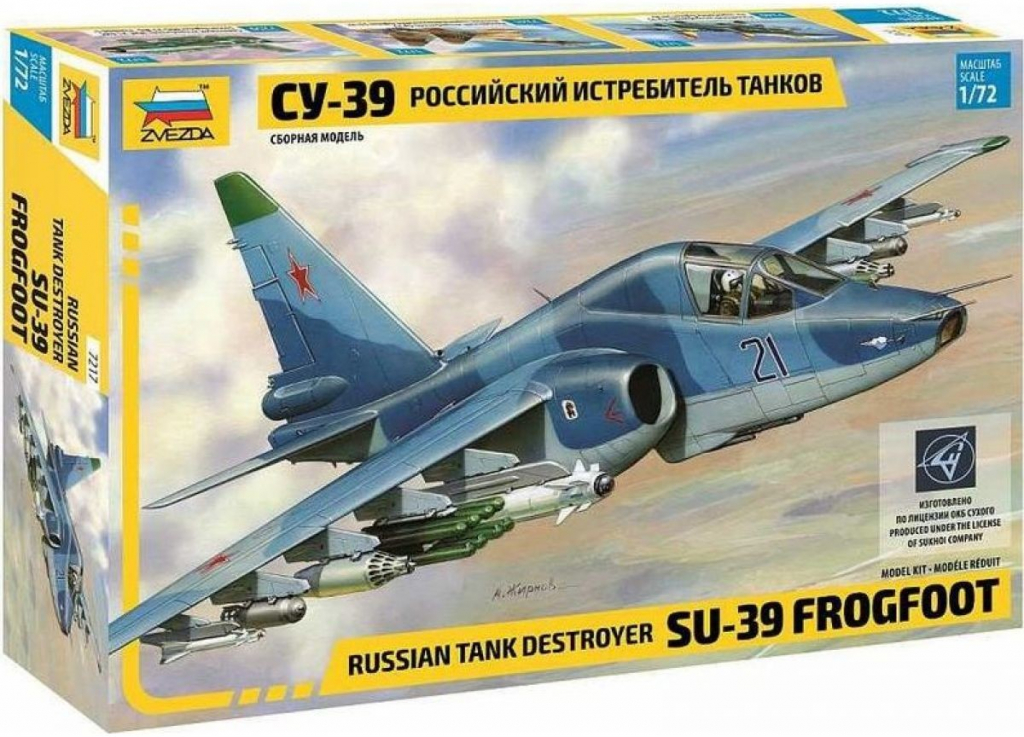 Zvezda Model Kit letadlo 7217 Suchoi SU-39 CF 32-7217 1:72