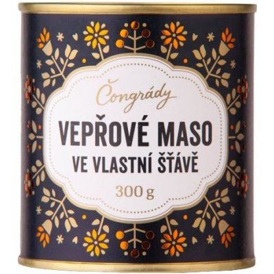 Čongrády Retro Vepřové maso ve vlastní šťávě 300 g – Zboží Dáma