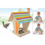 Eichhorn Ses dřevěné krmítko pro ptáčky Outdoor Feeding House tav a vymaluj se štětcem a barvami – Hledejceny.cz