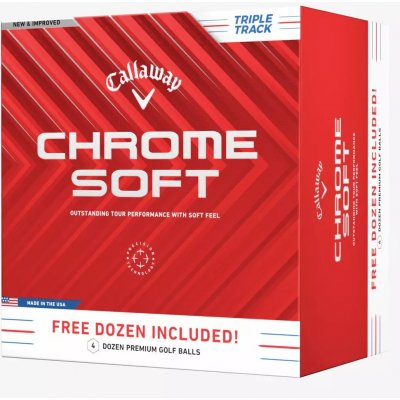 Callaway Chrome Soft 24 Triple Track bílé 48 ks – Zboží Mobilmania