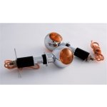 SHIN YO moto blinkry do konců řidítek BULLS-EYE chrom | Zboží Auto