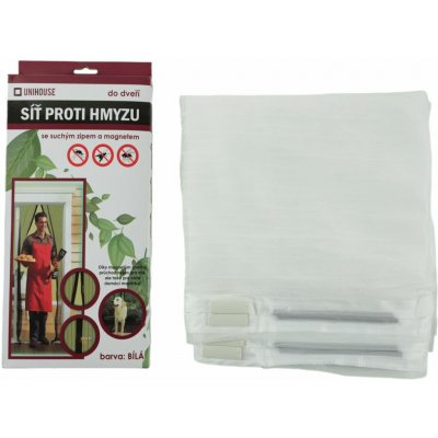 UNIHOUSE Síť proti hmyzu do dveří s magnetem 210x90cm – Zbozi.Blesk.cz