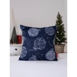 MKLuzkoviny.cz Vánoční Velvet Vánoční baňky s ornamenty 40 x 40 cm – Zboží Dáma