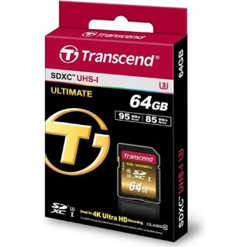 Transcend SDXC 64 GB UHS-I U3 TS64GSDU3