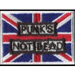 Nášivka PUNK´S NOT DEAD brit vyšívaná – Zboží Dáma