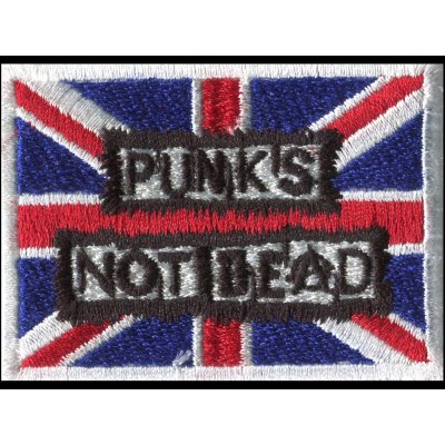 Nášivka PUNK´S NOT DEAD brit vyšívaná – Zboží Dáma
