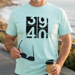 Tachometr 39 → 40 pánské tričko s potiskem vtipné tričko k 40 narozeninám A7 frost – Hledejceny.cz