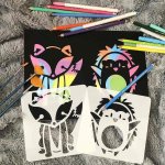 4L Šablony zvířátek na malování malé 12 ks – Zboží Mobilmania