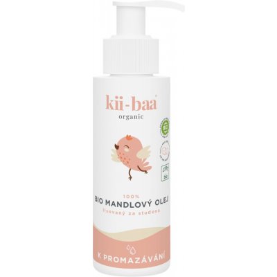 kii-baa organic 100% Mandlový Bio Olej 100 ml 0+ K promazávání 100 ml – Zbozi.Blesk.cz