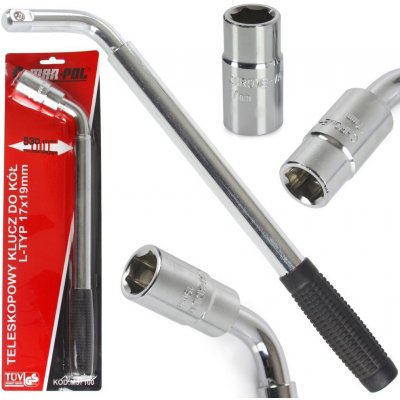 MAR-POL Klíč L teleskopický na kolové matice 17-19 mm M57100 – HobbyKompas.cz