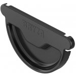 Bryza Čelo žlabu Ø 125 mm pozink RAL 9005 černé – HobbyKompas.cz