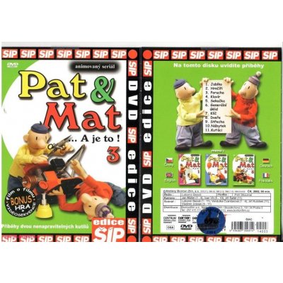 Pat a Mat 3 Balení Papírový obal DVD – Hledejceny.cz