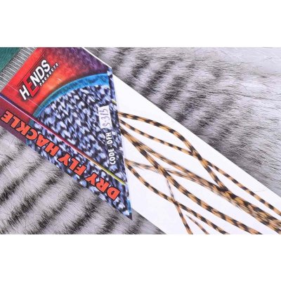 Hends Kohoutí Peří Dry Fly Hackle March Brown Grizzly S – Sleviste.cz