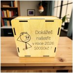 Dekorace z Řečice Pokladnička škrtací 152×152mm – Zboží Dáma