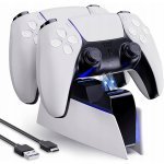 FIXED Nabíjecí stanice pro PlayStation 5, PS5, nabíječka pro dva LED pady – Zboží Živě