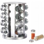 Allbag Stojan na koření kovový šedý s 16 kořenkami – Hledejceny.cz