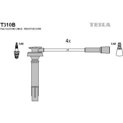 Sada kabelů pro zapalování TESLA T310B – Hledejceny.cz