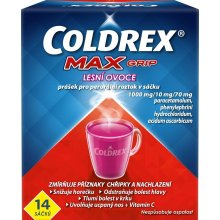 COLDREX MAXGRIP LESNÍ OVOCE POR 1000MG/10MG/70MG POR PLV SOL SCC 14 II