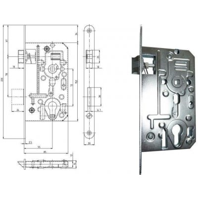 HOBES K136 P-L Zn 72/85 20mm 1549268264010 – Hledejceny.cz