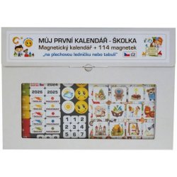 Teddies Kalendář magnetický Školka 114ks magnetek v kartonu 45x32x1cm