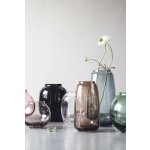 Lingby Porcelaen Skleněná foukaná váza Lingby 703 burgundy H14 – Hledejceny.cz