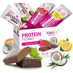 KetoFit Proteinové tyčinky 14 tyčinek 820 g