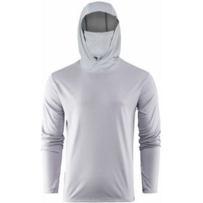 Grundéns triko Tough Sun Masked Hoodie Mist – Hledejceny.cz