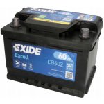Exide Excell 12V 60Ah 540A EB602 – Sleviste.cz