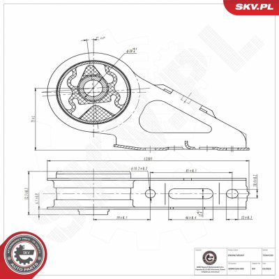 Zavěšení a uložení motoru ESEN SKV 75SKV230 – Zboží Mobilmania