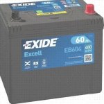 Exide Excell 12V 60Ah 390A EB604 – Hledejceny.cz